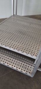Plateforme anti dérapante en inox